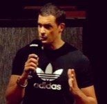 Thomas Prommer speaking at Adidas headquarters