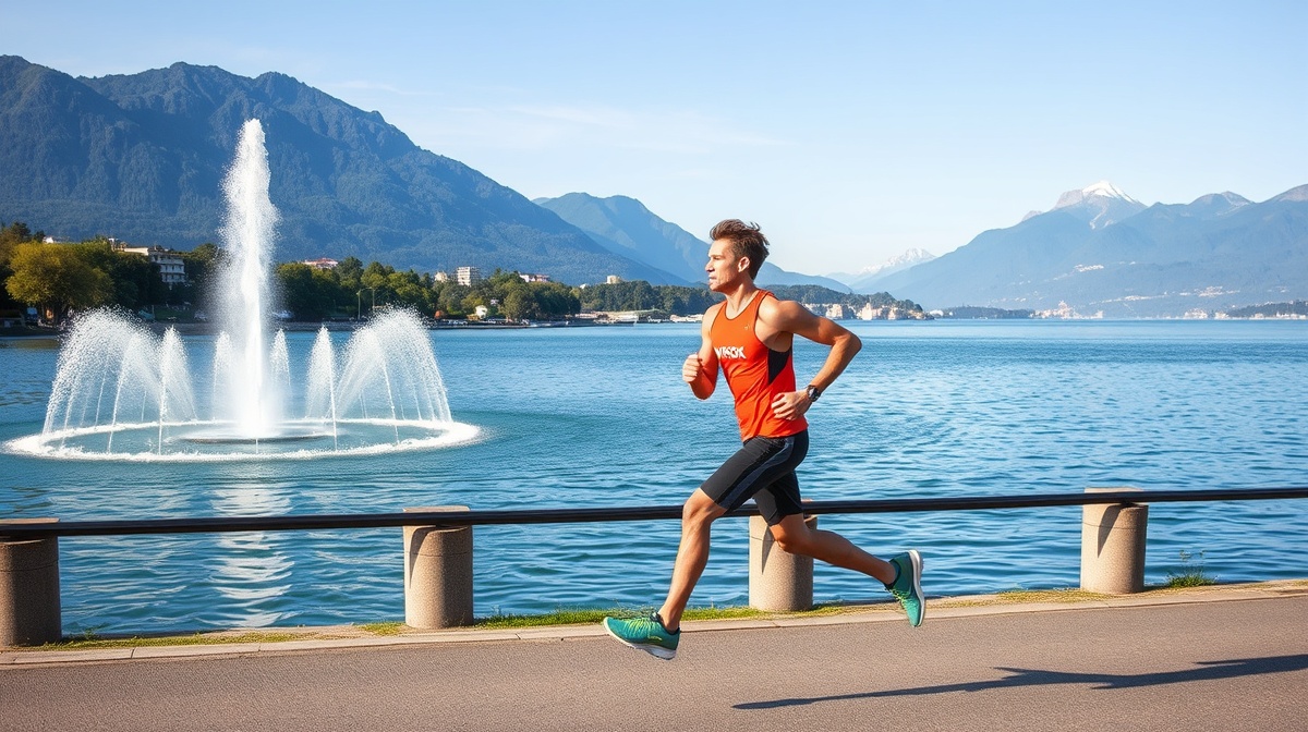 HYROX Geneva with Lake Geneva and the Jet d'Eau