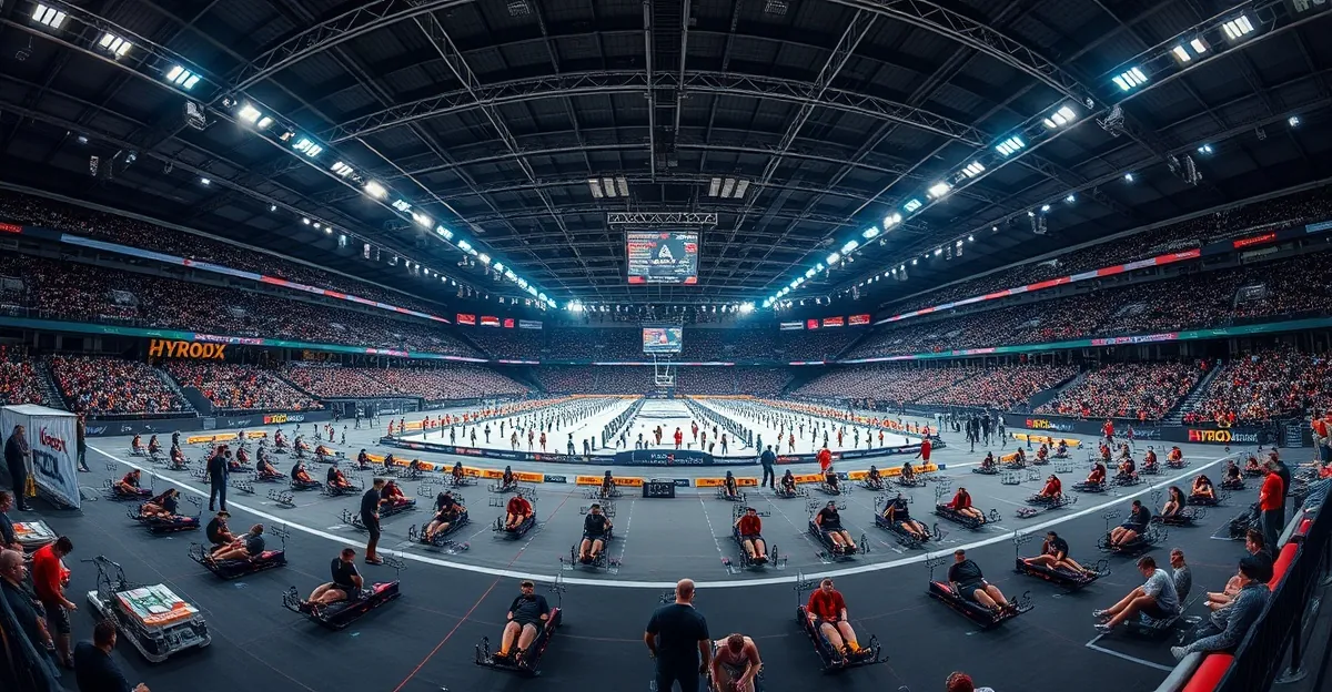 HYROX Athlet beim Training