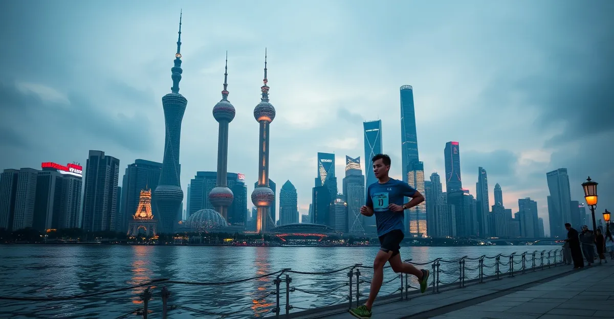 上海HYROX训练场景城市天际线