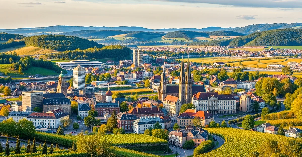 Stuttgart Stadtbild mit Schlossplatz