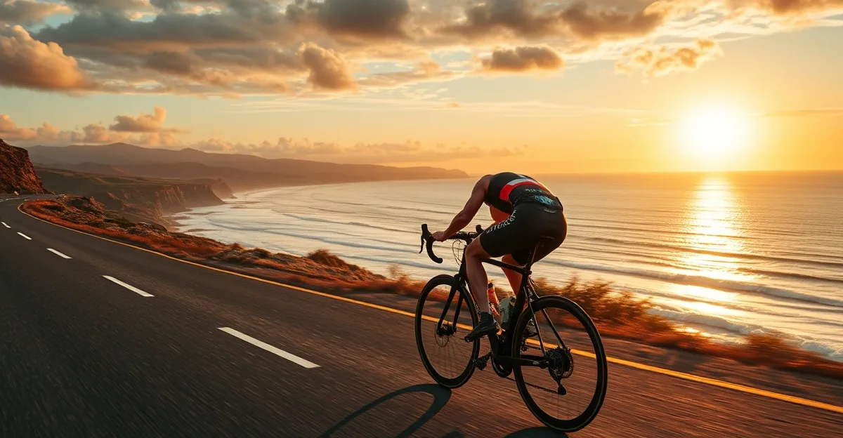 IRONMAN Lanzarote — volcanic lava fields, Atlantic swim at Playa Grande, Mirador del Río climb