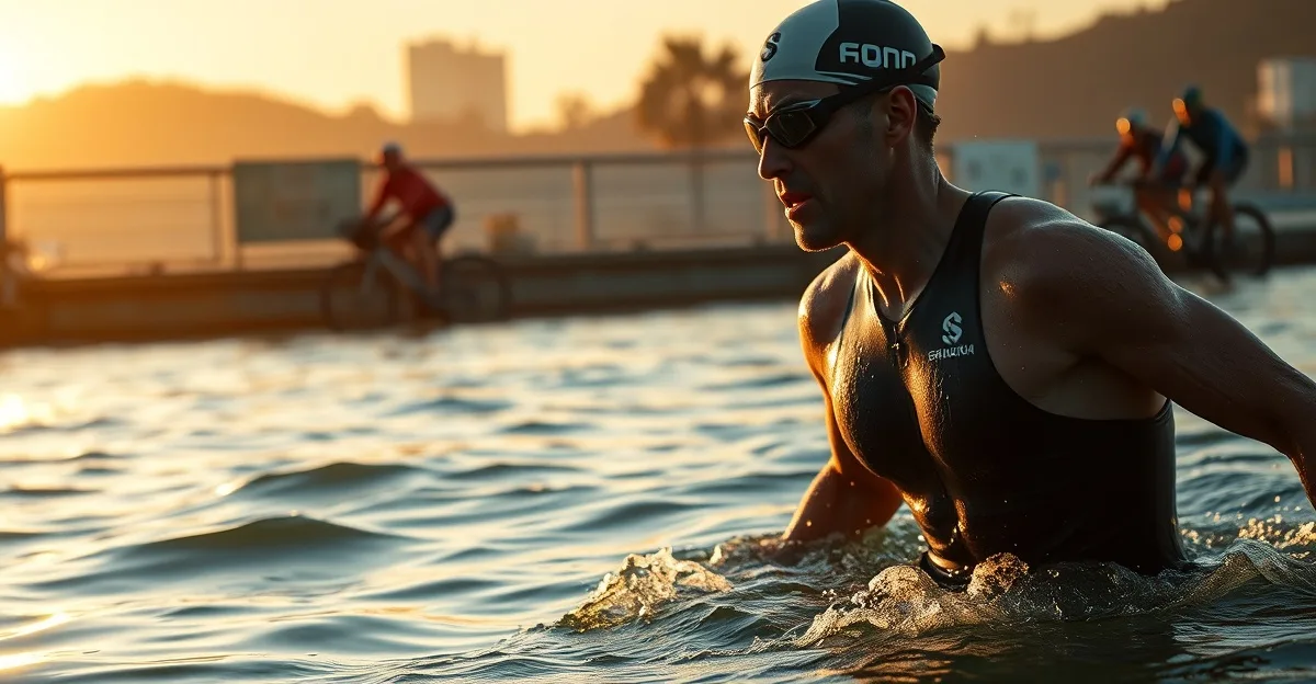 IRONMAN 70.3 Barcelona — Mediterranean swim off Calella beach, Costa Brava bike course, seafront run