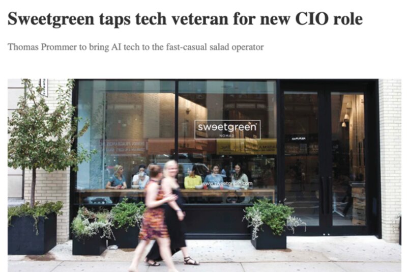 Headline: Thomas Prommer tapped for a new CIO role