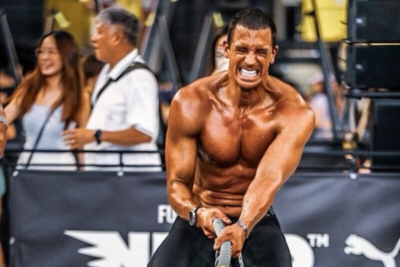 Thomas Prommer competing as a HYROX athlete