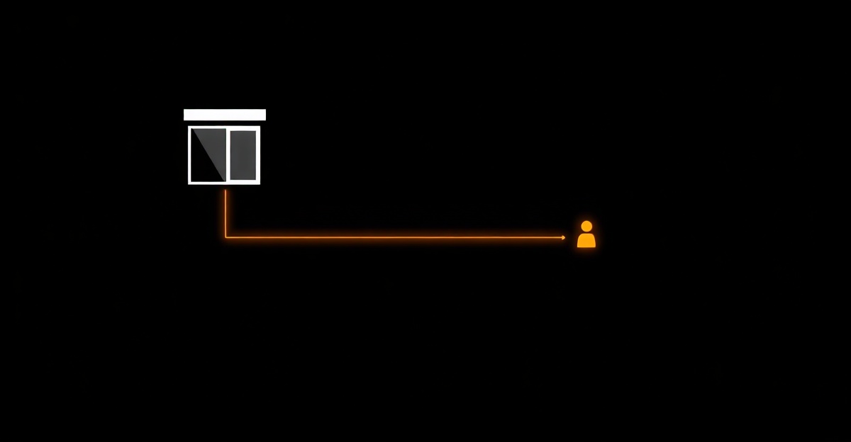 Schematic of a storefront connected to an AI agent through a data conduit — agent-ready commerce