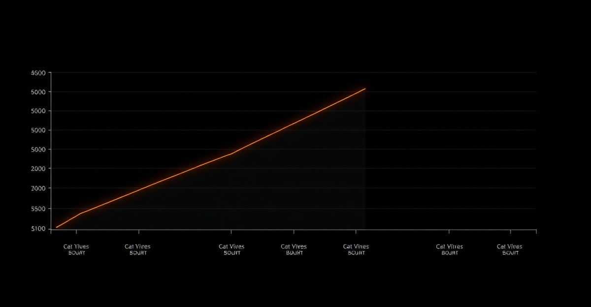 Diagrammatic salary band chart for AI consultants — junior associate through CAIO — black canvas with single orange-glow accent.
