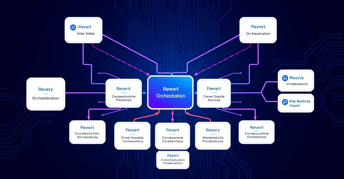 Agentic AI architecture patterns — orchestration layer diagram