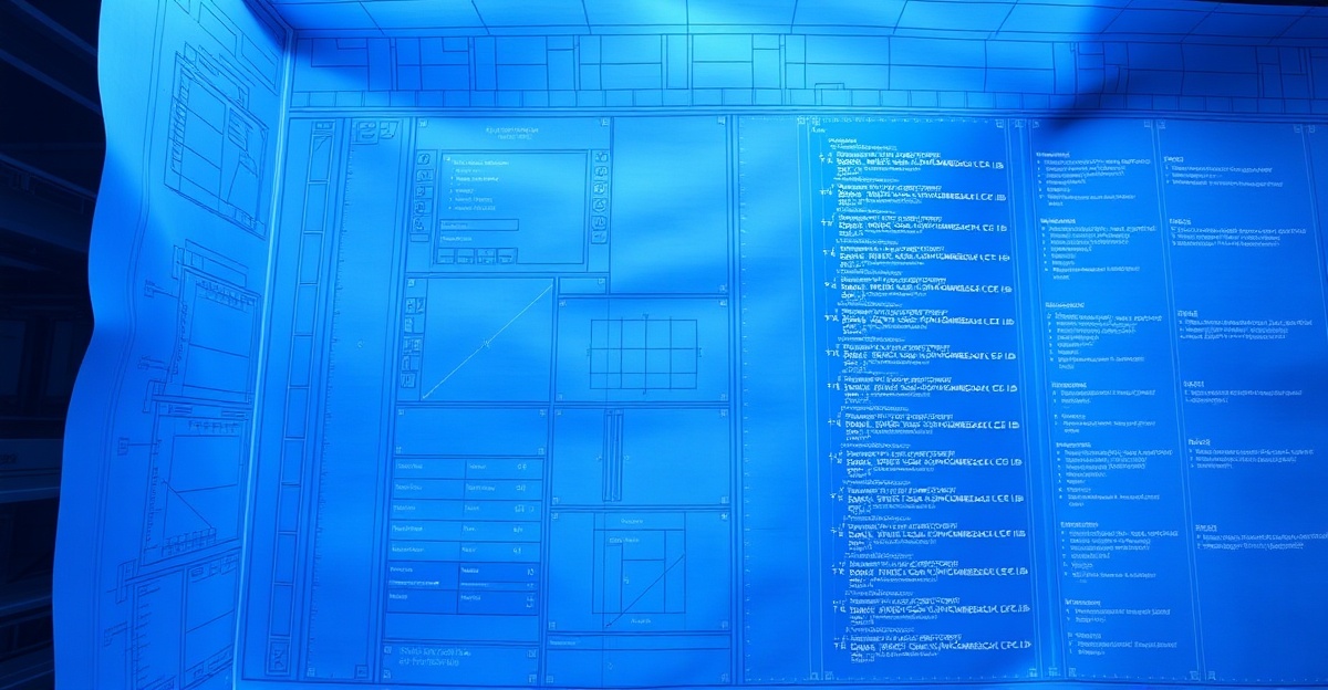 Developer reviewing API specification alongside auto-generated code on dual monitors
