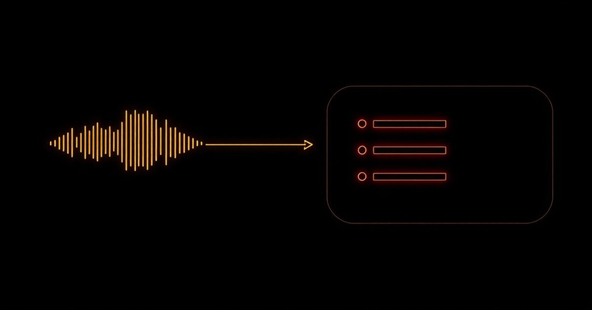 A developer speaking into a microphone while an AI coding agent renders a diff in a terminal beside the editor
